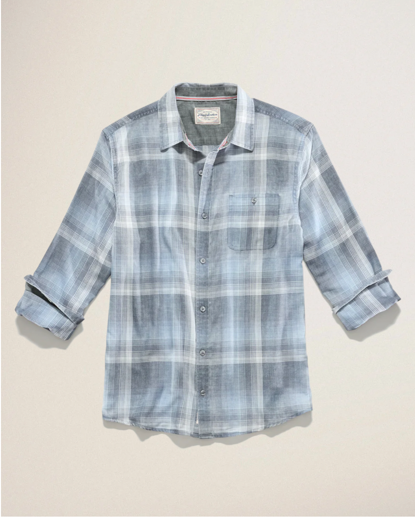 Flag & Anthem M LS Felton Vintage Plaid BLUE