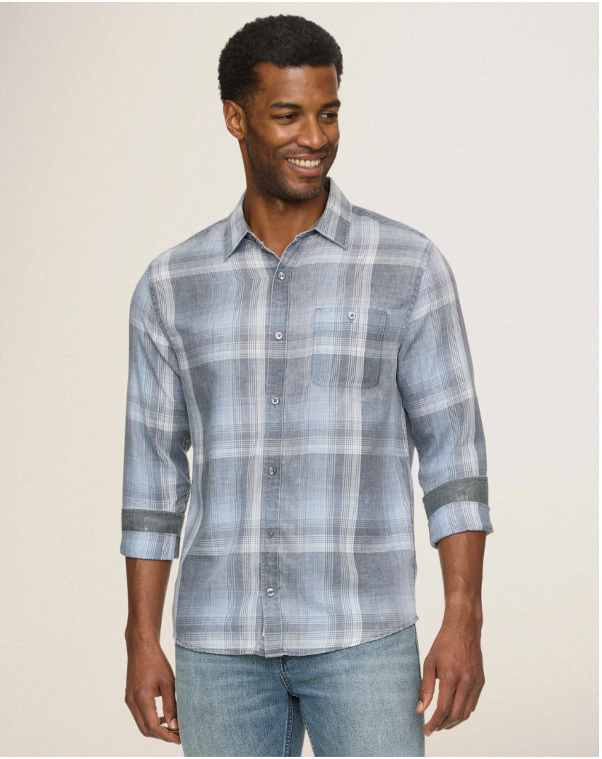 Flag & Anthem M LS Felton Vintage Plaid BLUE