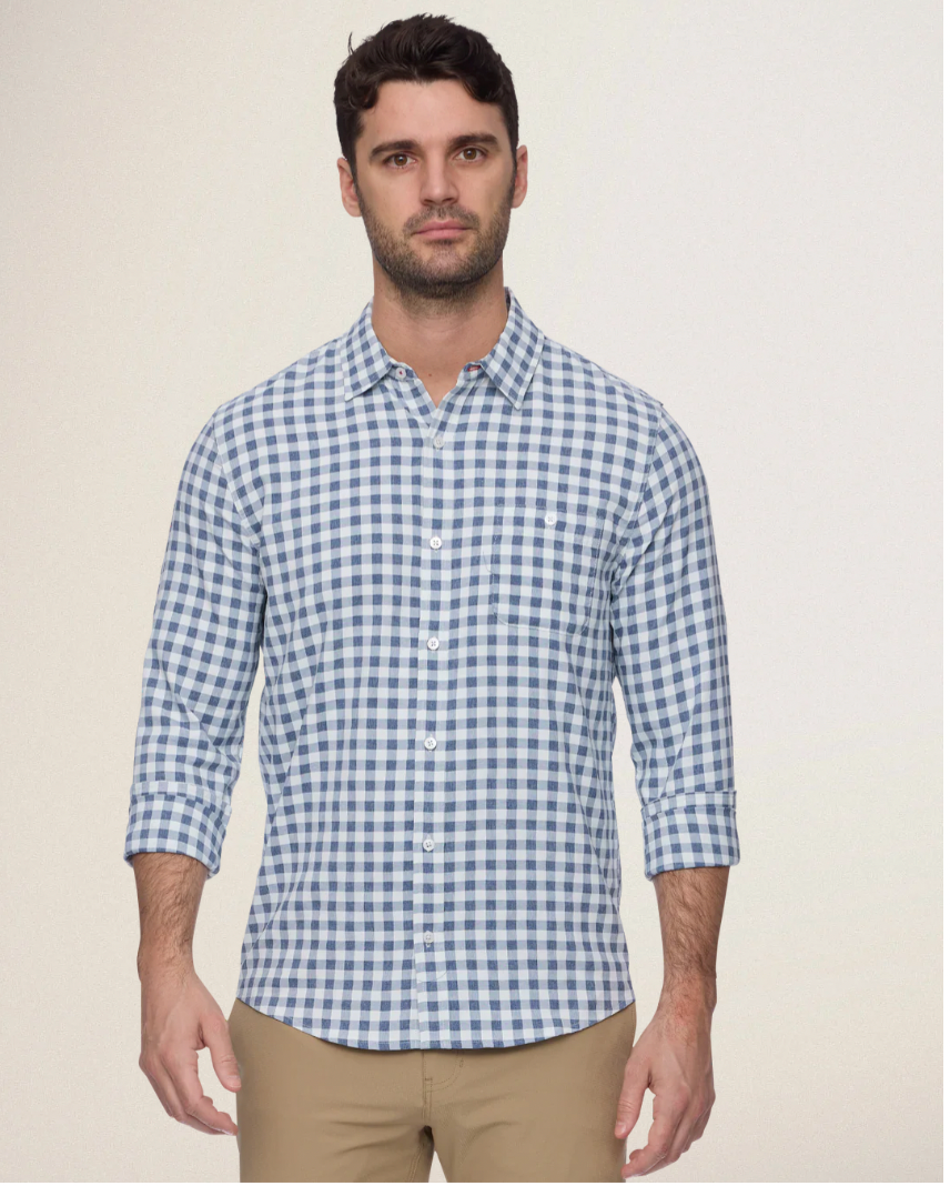 Flag & Anthem M LS Westerly Performance NAVY / WHITE