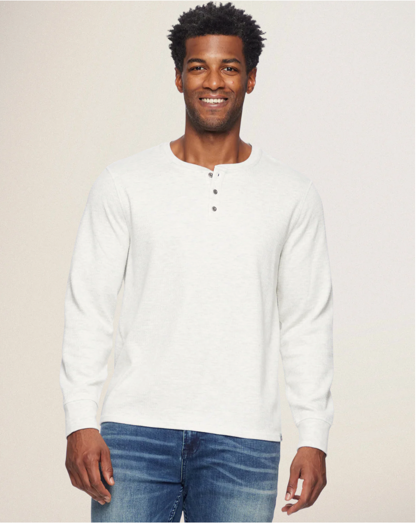 Flag & Anthem M LS Chatsworth Soft Waffle OATMEAL HEATHER