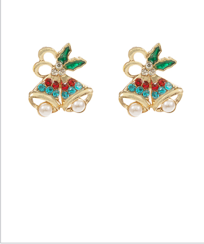 Golden Stella Christmas Bells  Earrings MULTI / GOLD
