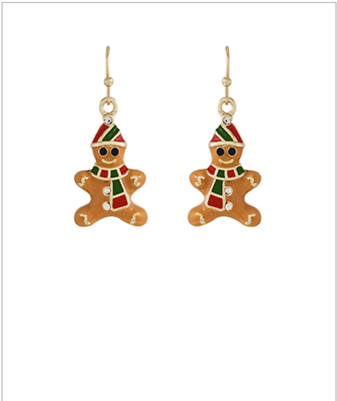 Golden Stella Gingerbread Earrings BROWN
