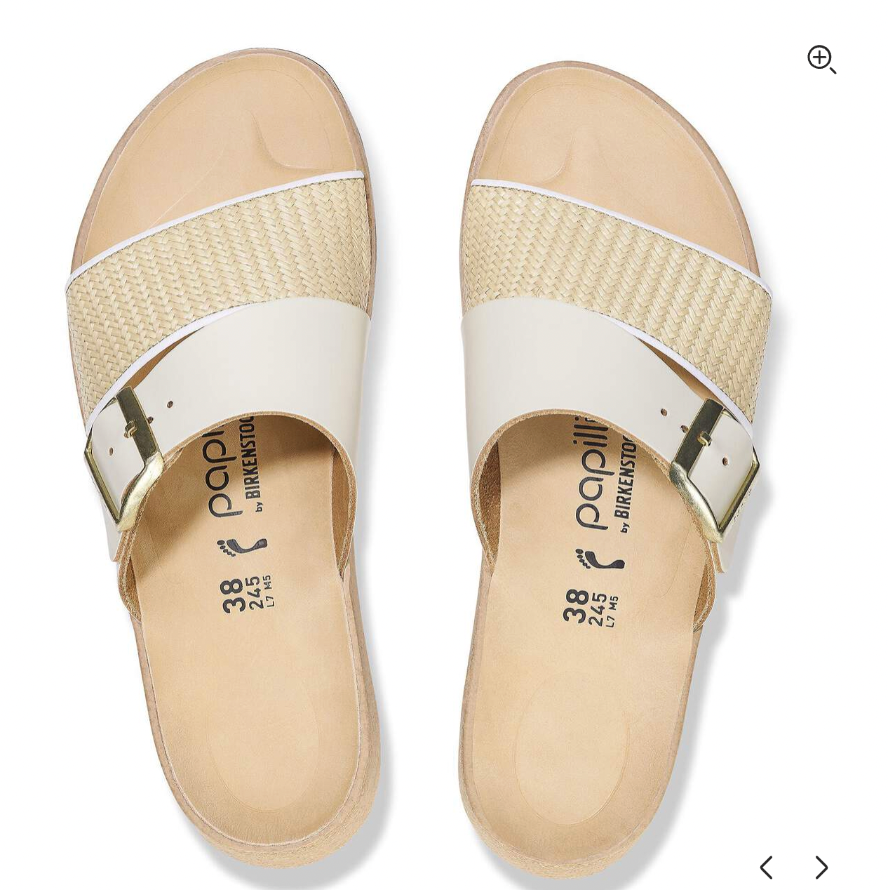 Birkenstock Papillio Almina French Piping NATURAL