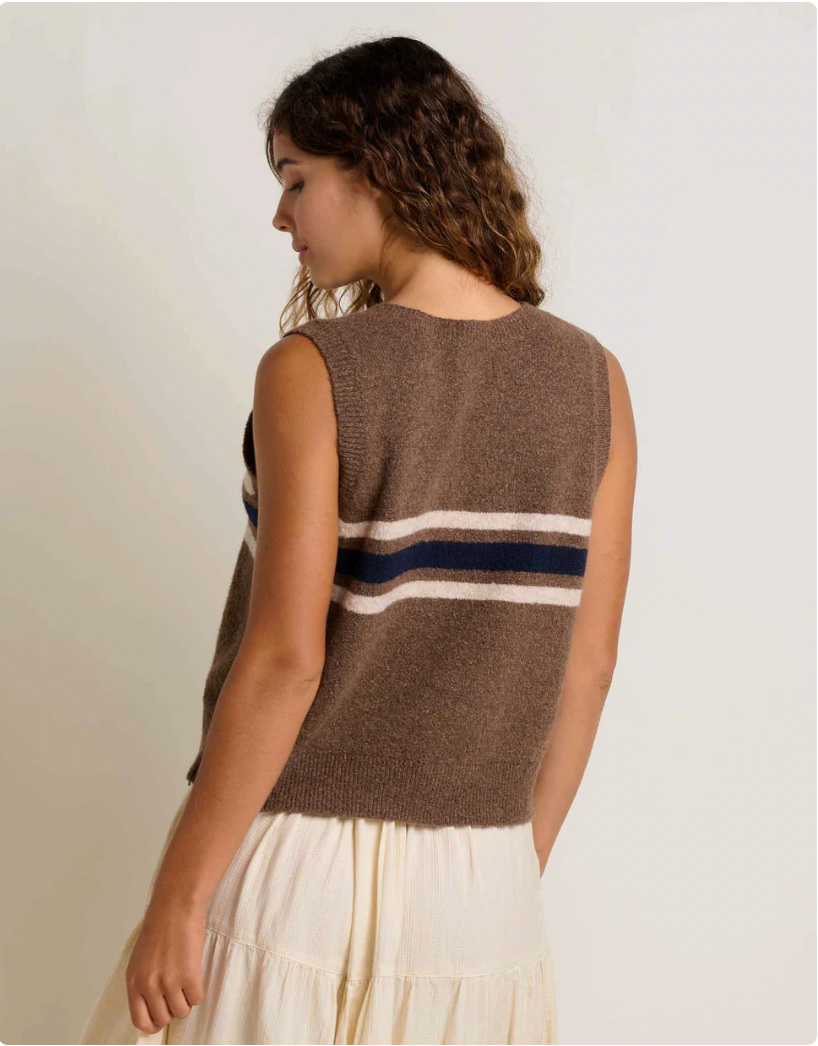 Toad & Co W Wasatch Sweater Vest CHESTNUT