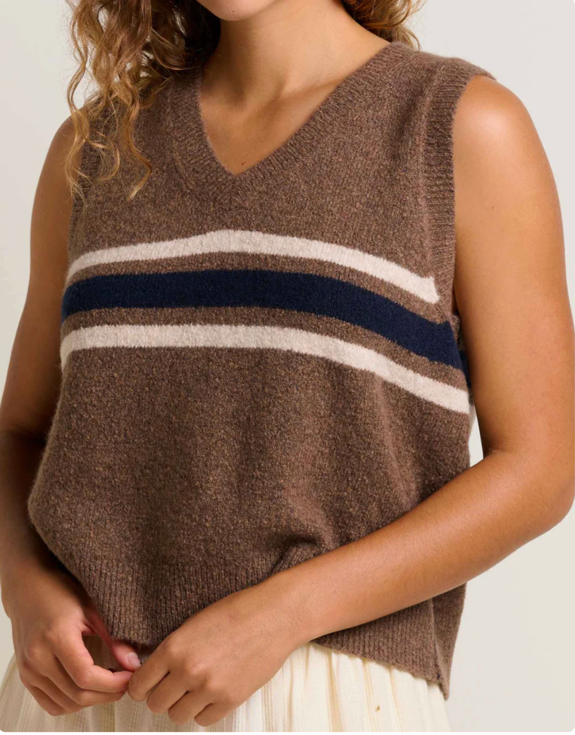 Toad & Co W Wasatch Sweater Vest CHESTNUT