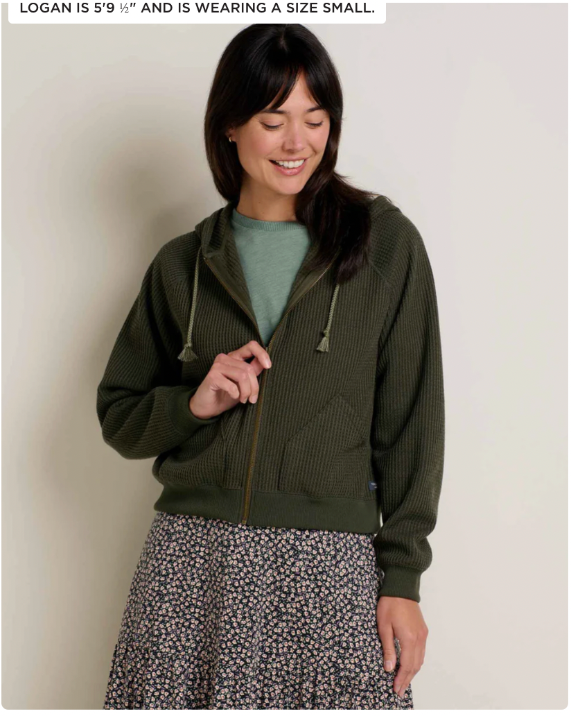 Toad & Co W Bitterroot Hoodie OLIVE