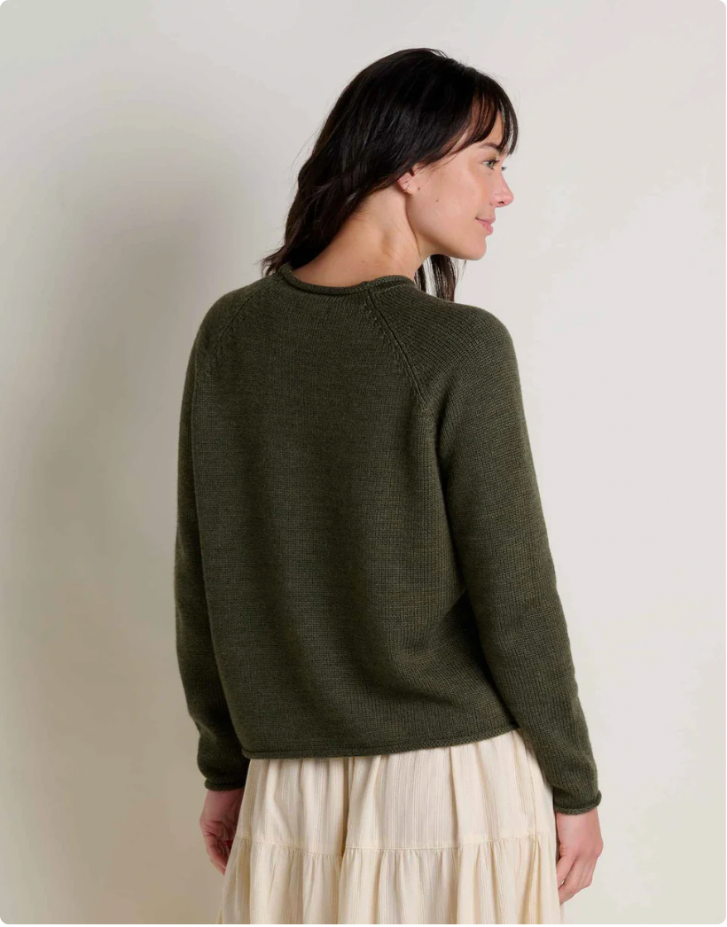 Toad & Co W Alpineglo Sweater OLIVE