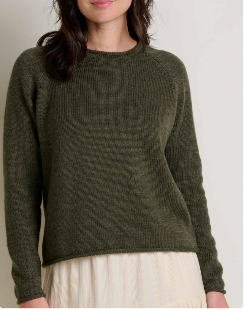 Toad & Co W Alpineglo Sweater OLIVE