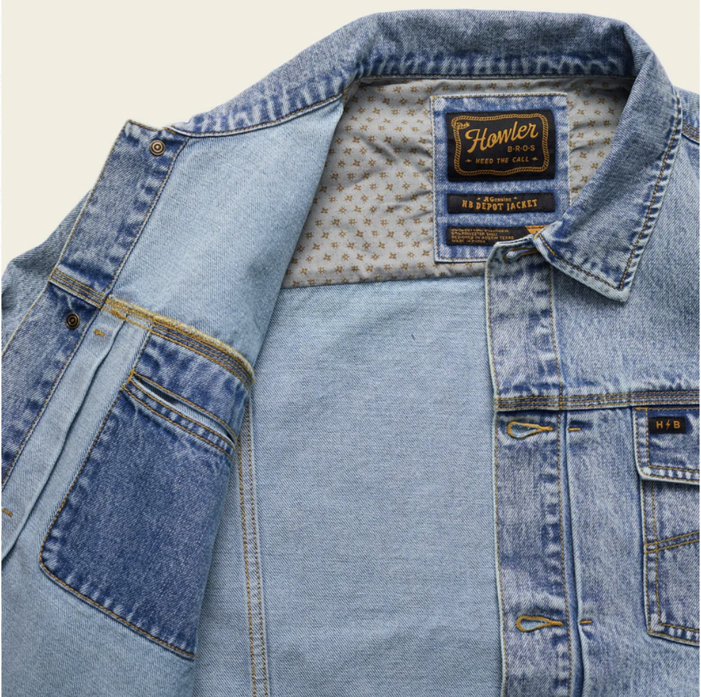 Howler Bros M Denim Depot Jacket LAUPER LIGHT WASH