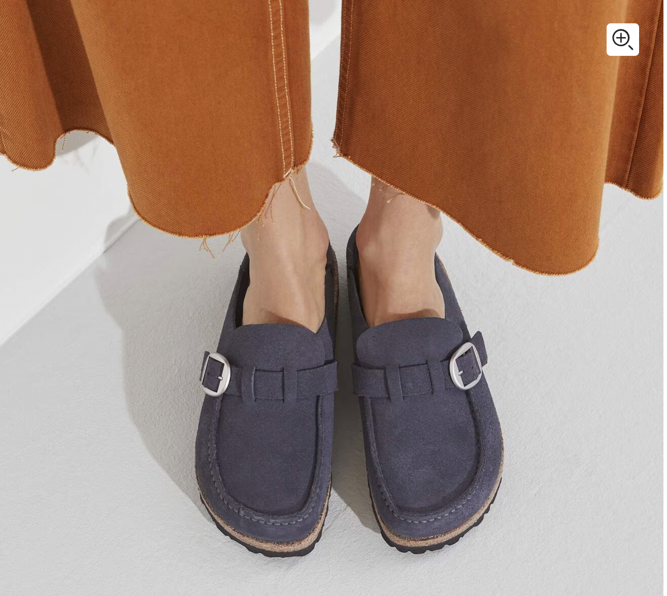 Birkenstock W Buckley Suede Leather NAVY - NARROW