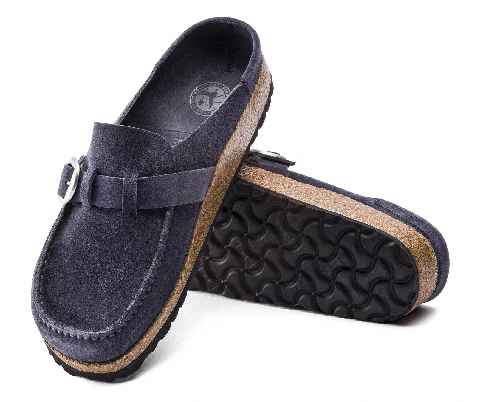 Birkenstock W Buckley Suede Leather NAVY - NARROW