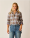Carve Designs W Fairbanks Supersoft Shirt FIR PLAID
