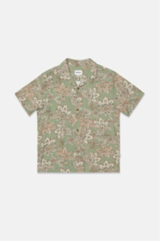 Rhythm M SS Paisley Shirt GREEN