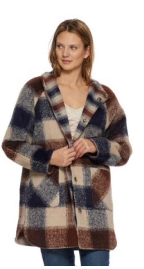 Flag & Anthem W Aneta Reversible Jacket BROWN MULTI