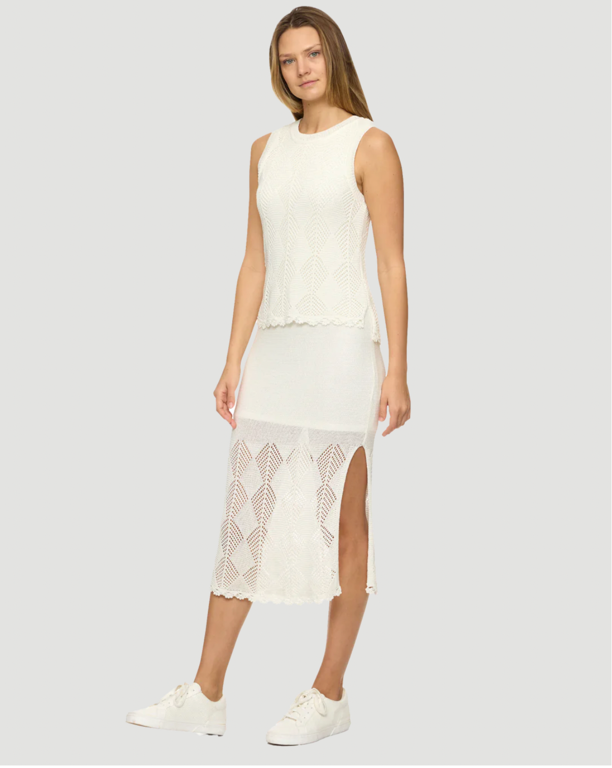 Flag & Anthem W Addison Twofer Sweater Dress CREAM