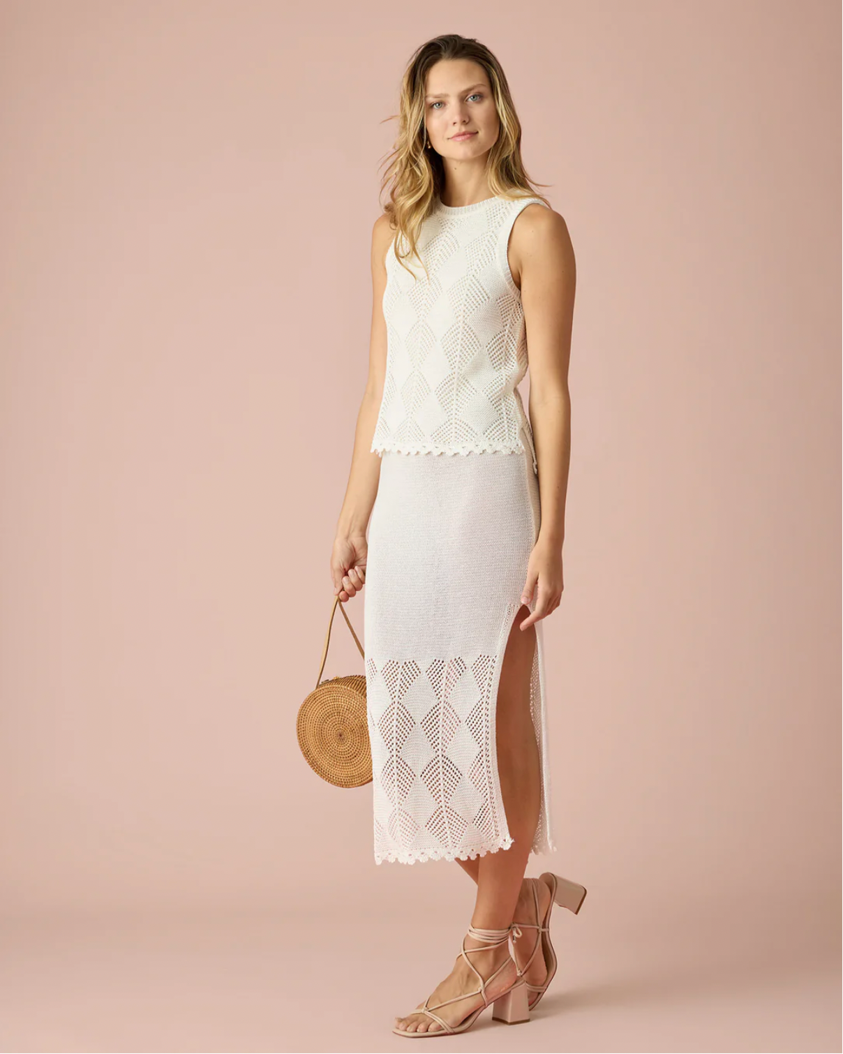 Flag & Anthem W Addison Twofer Sweater Dress CREAM