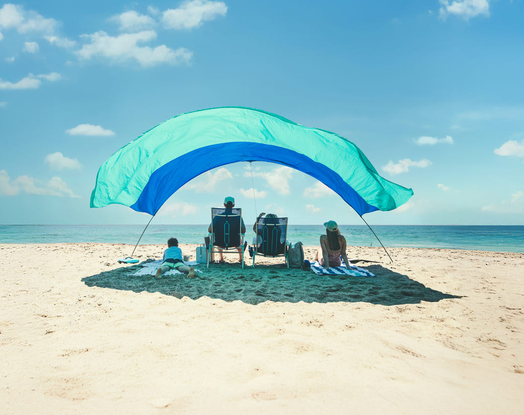 Shibumi Shade Mini With Wind Assist BLUE / TEAL