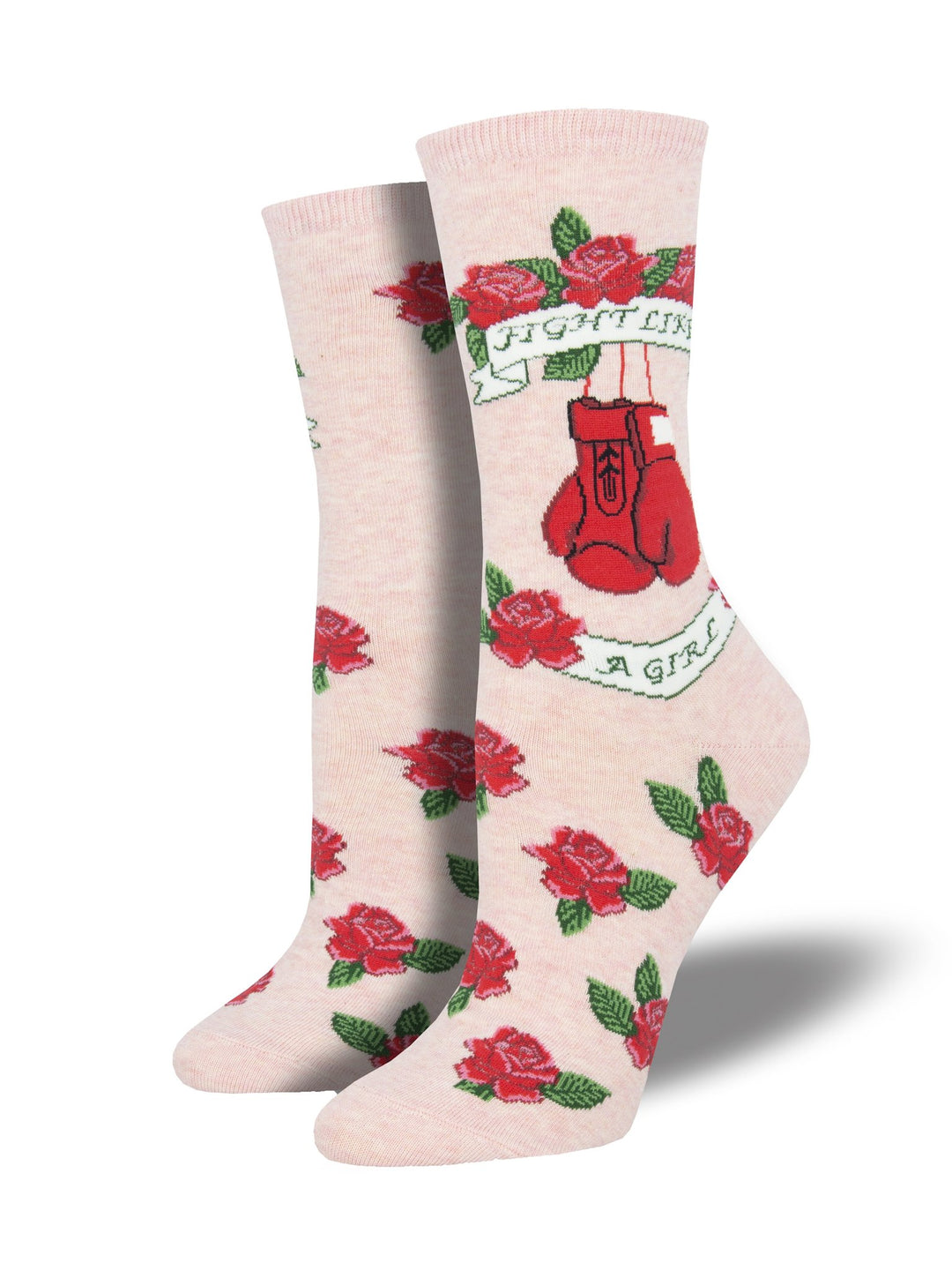 Socksmith W Fight Like A Girl PINK