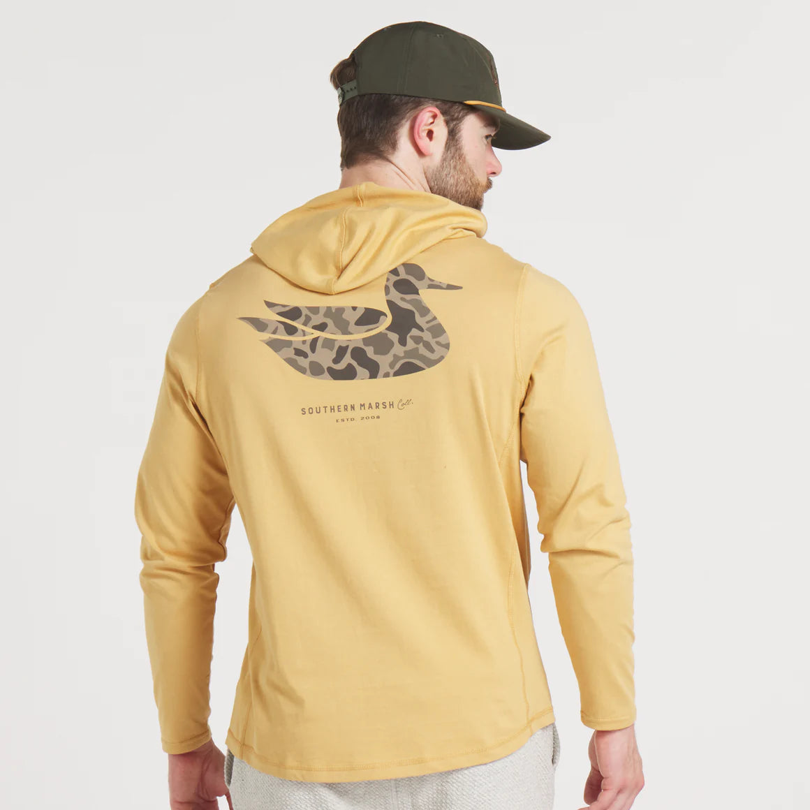 Southern Marsh M LS Classic Hoodie Tee Duck FIELD KHAKI