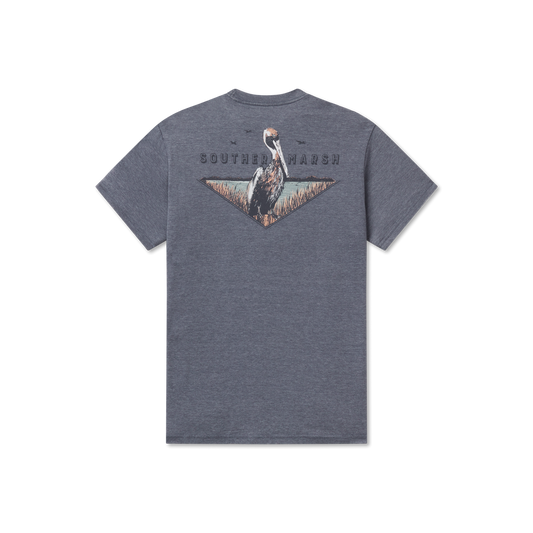 Southern Marsh M SS Seawash Posted Pelican Tee NAVY