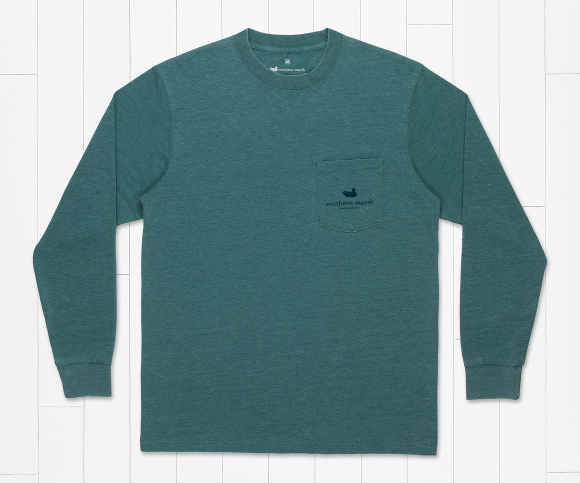 So Marsh M LS Seawash Classic Logo DARK GREEN