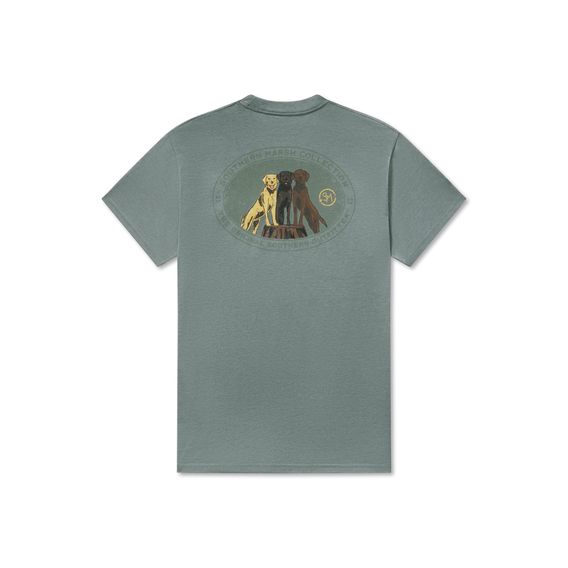 Southern Marsh M SS Seawash Lab Trios Tee BURNT SAGE