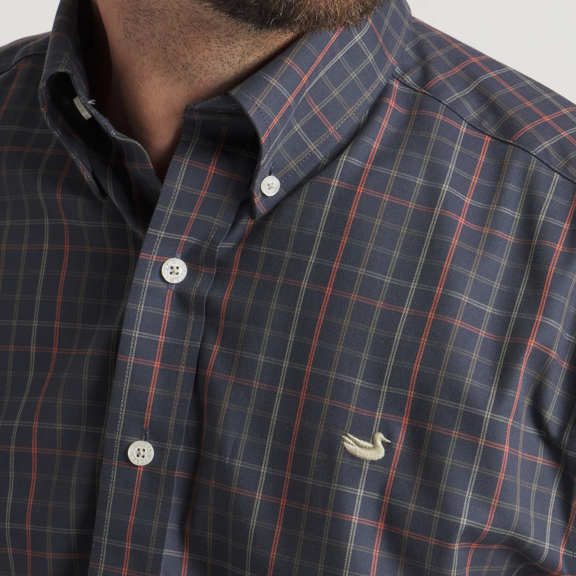 Southern Marsh M LS Chateau Shirt NAVY/DARK OLIVE
