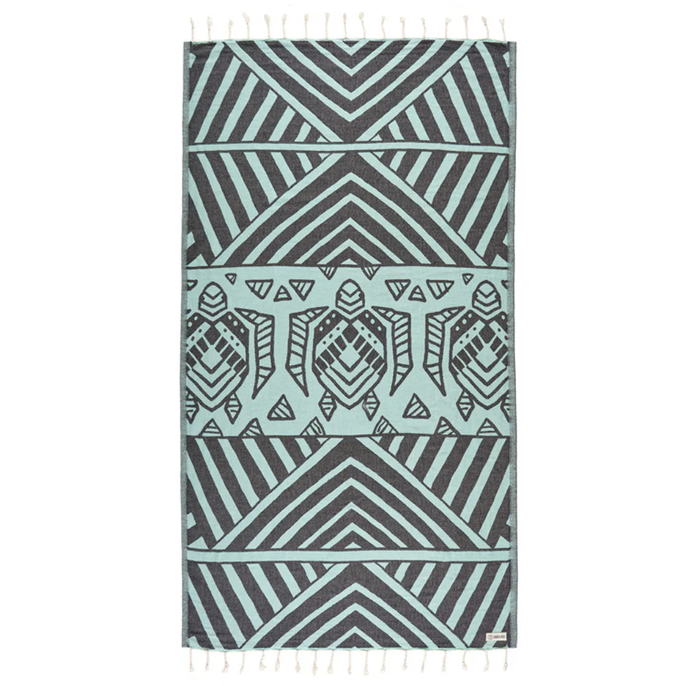 Sand Cloud Geo Turtle Towel SEAGLASS - REG