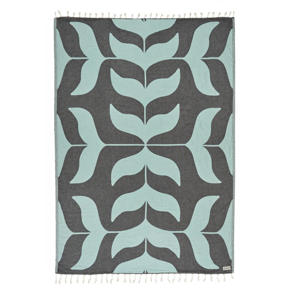 Sand Cloud Geo Fluke Towel SEAGLASS - LG