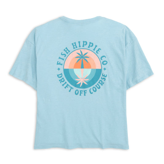 Fish Hippie W SS Double Vision Tee BLUE TOPAZ