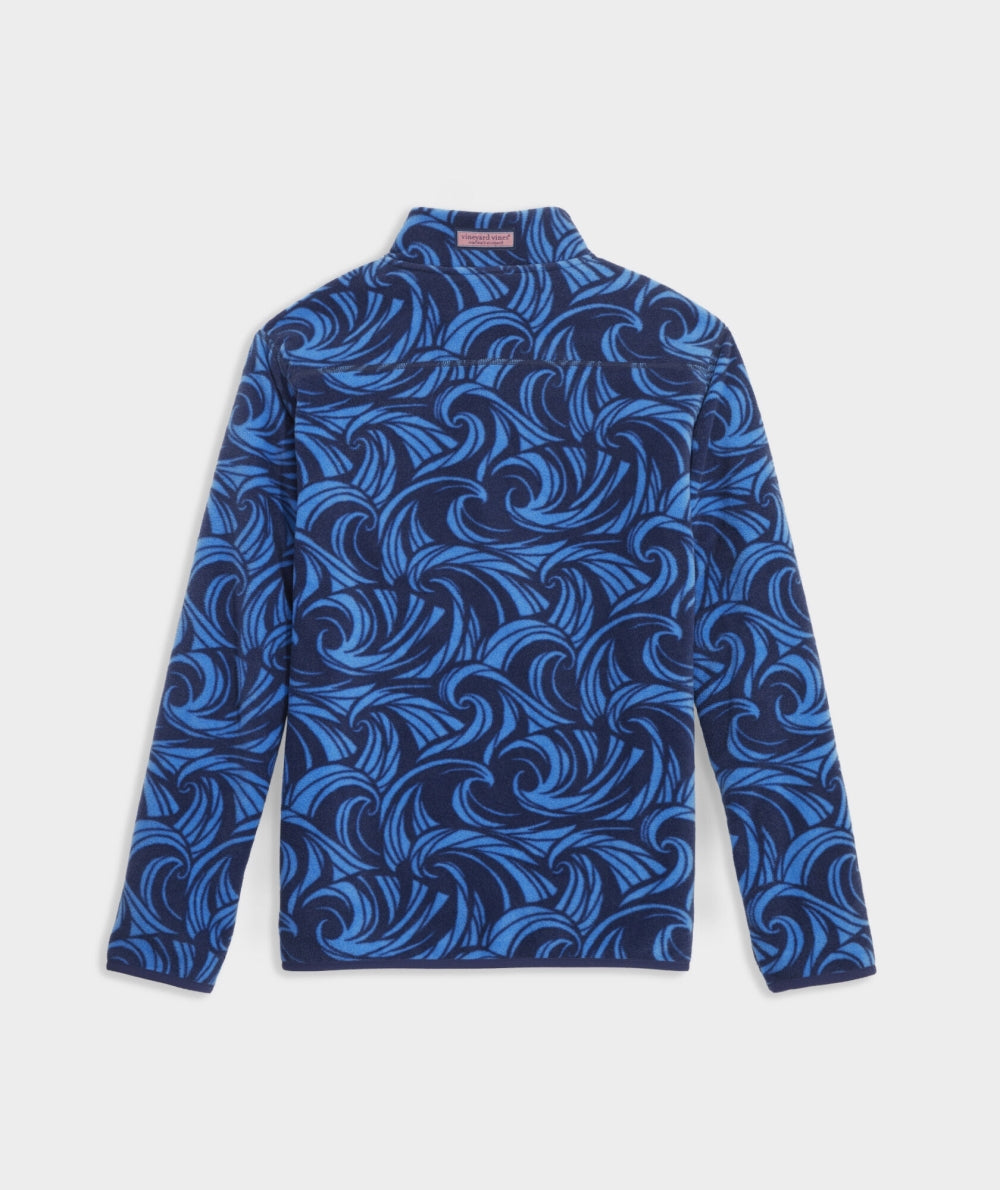 Vineyard Vines M Harbor Fleece Shep Shirt BALTIC BLUE
