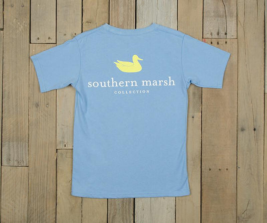 Southern Marsh Youth SS Authentic Duck Tee BREAKER BLUE