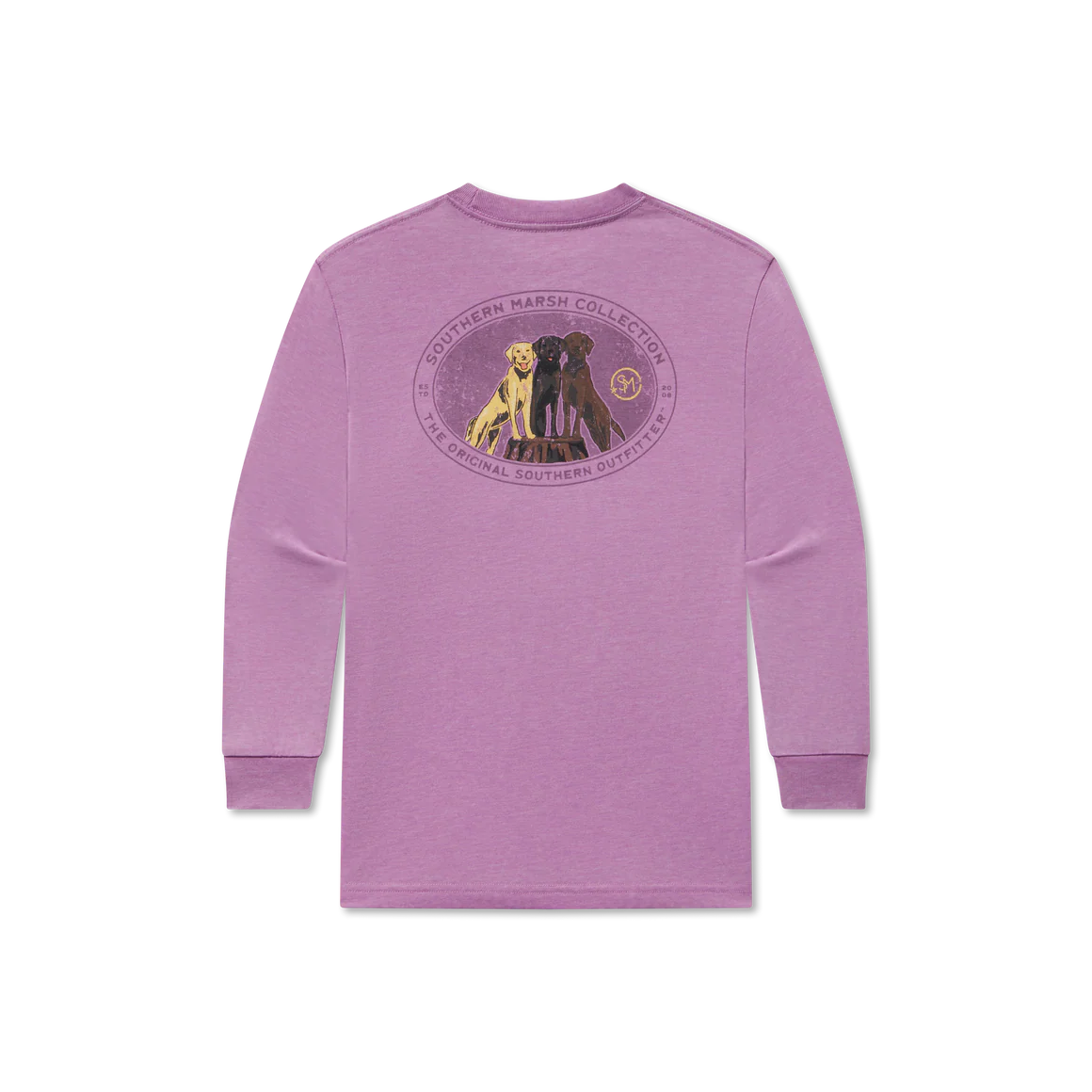 Southern Marsh Youth LS Seawash Lab Trio Tee IRIS