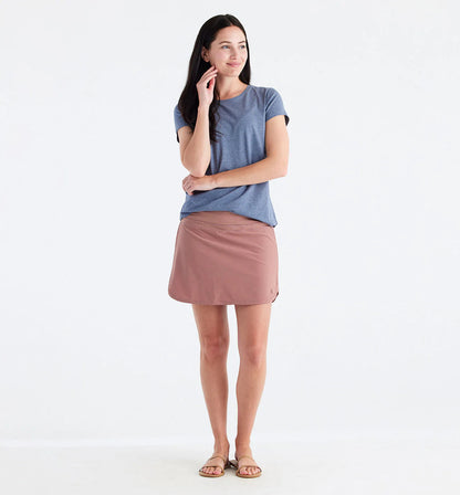 Free Fly W Bamboo-Lined Breeze Skort LIGHT SANGRIA