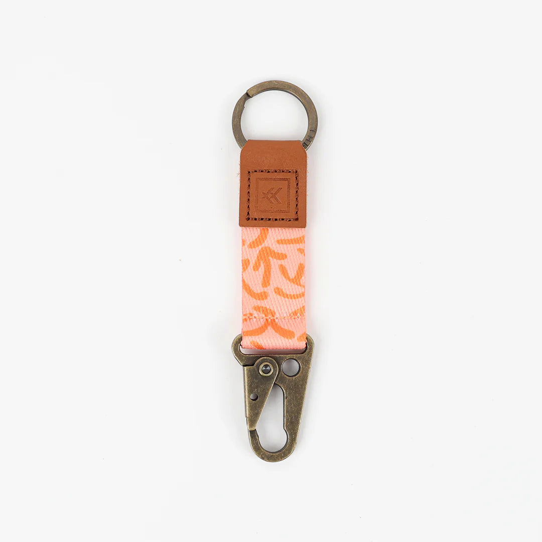 Thread Keychain Clip CORAL REEF