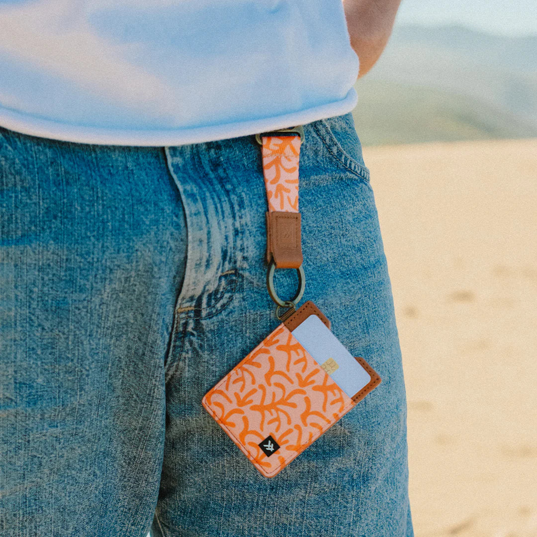 Thread Keychain Clip CORAL REEF