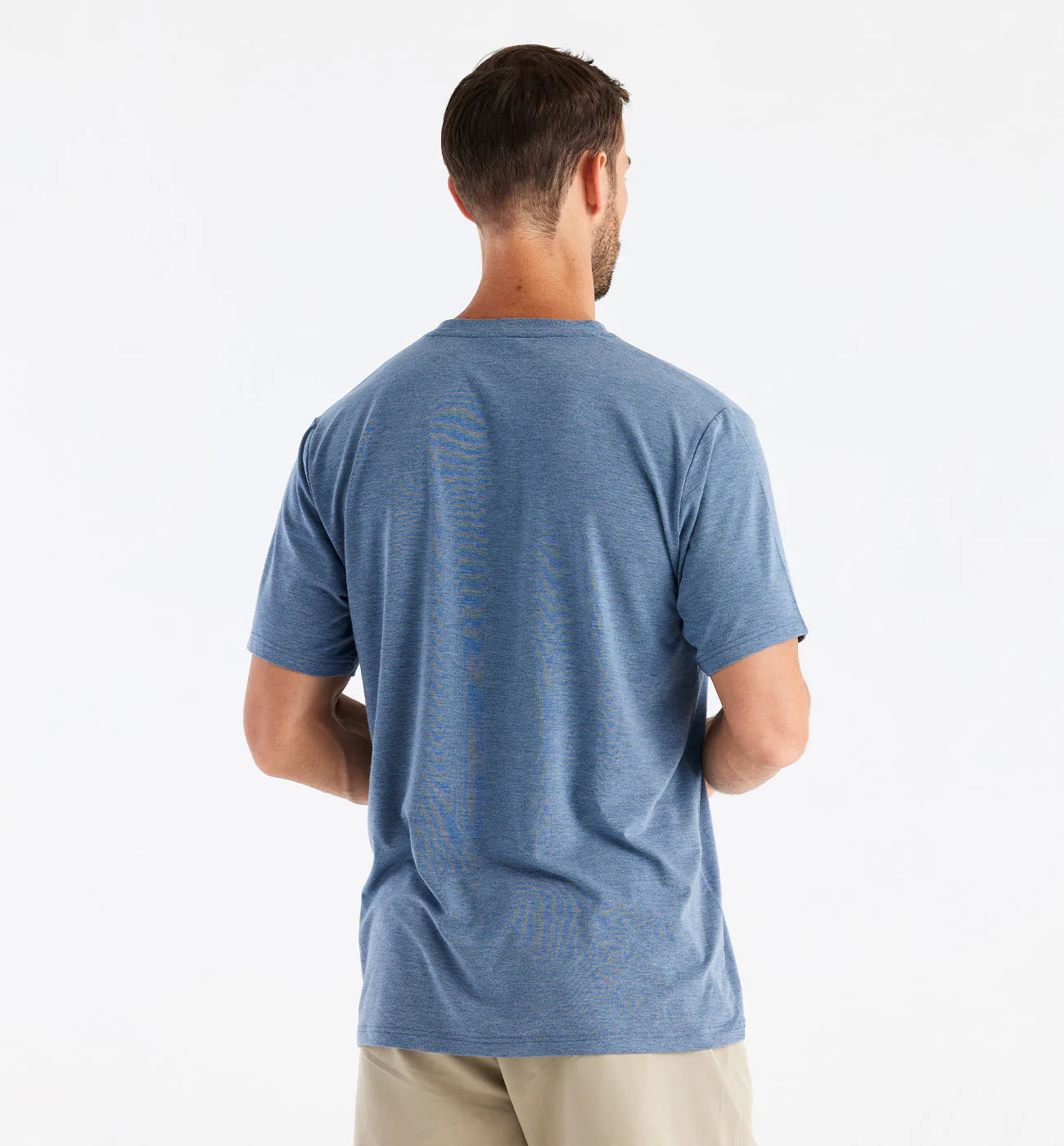 Free Fly M Flex Pocket Tee HEATHER DEEPWATER