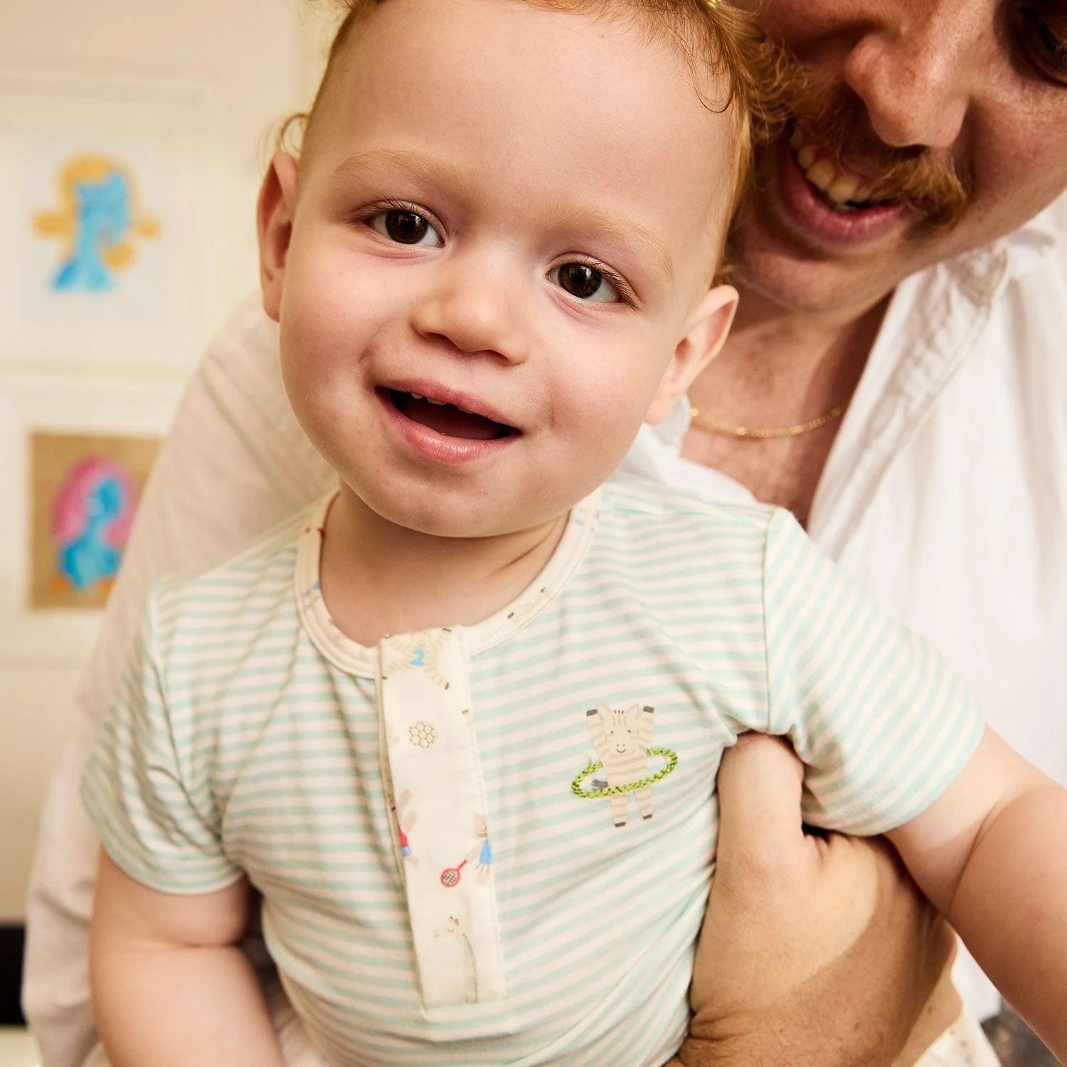 Magnetic Me Modal Henley Top+Pant Set FURRY FIELD DAY