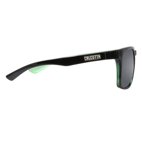 Calcutta South Beach Sunglasses SHINY BLACK/GREEN/SMOKE