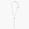 Pura Vida Crystal Lariat Choker SILVER