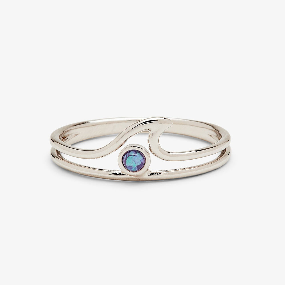 Pura Vida Opal Wave Ring SILVER