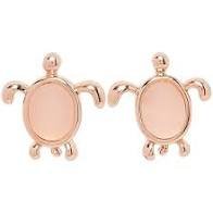 Pura Vida Sea Turtle Stud Earrings ROSE GOLD
