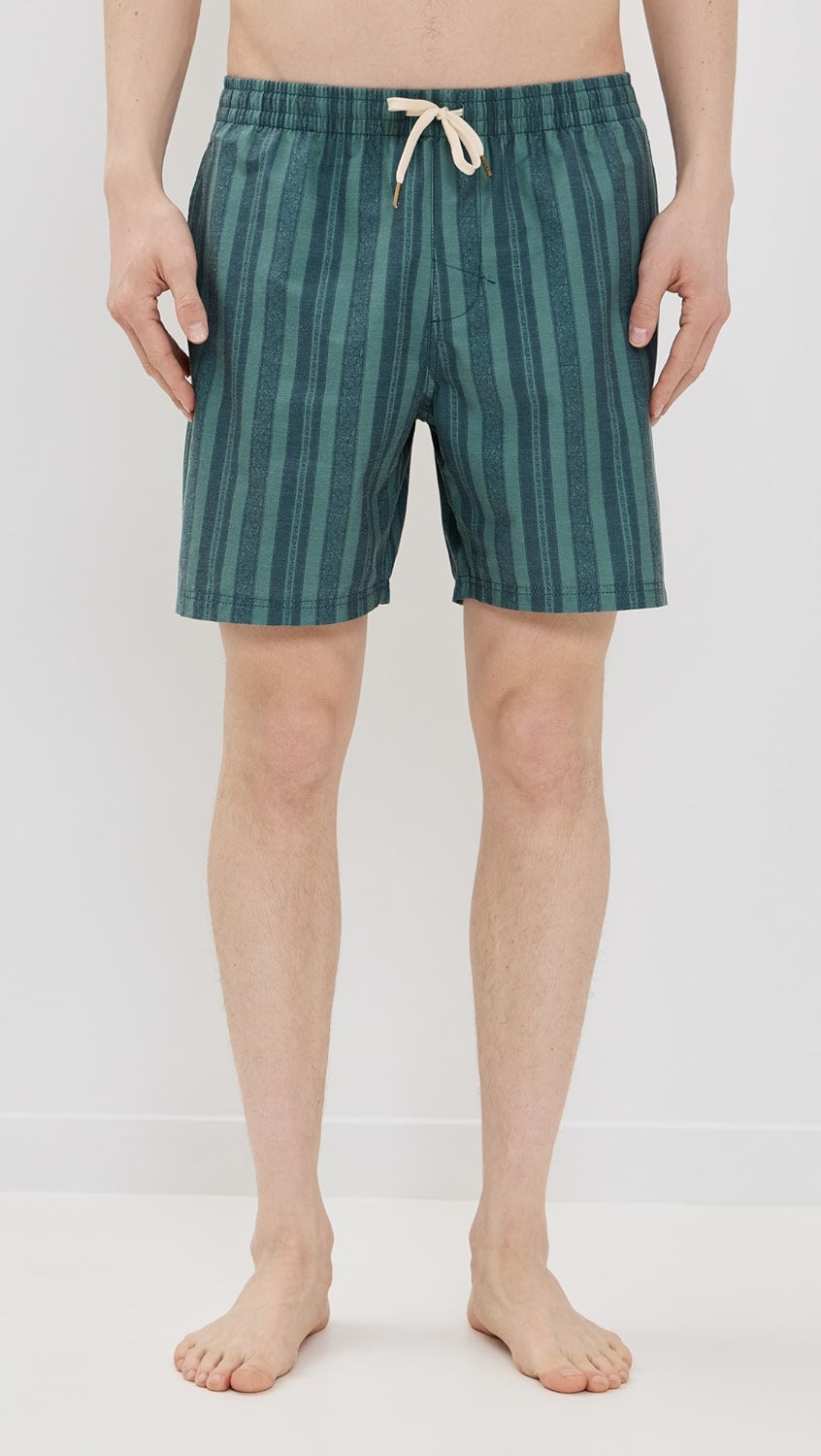Rhythm M Paisley Stripe Beach JAM VINTAGE GREEN