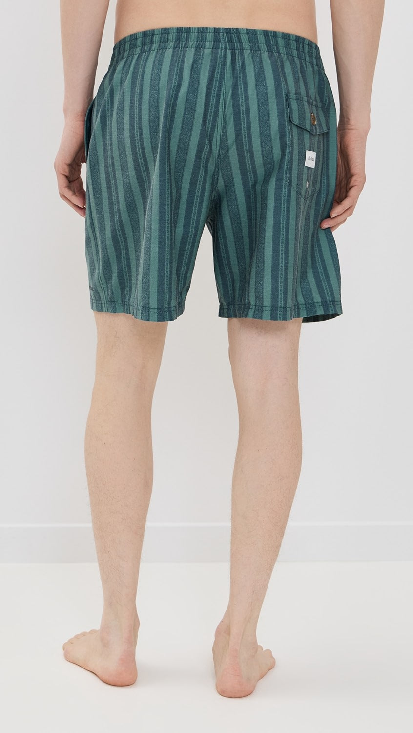 Rhythm M Paisley Stripe Beach JAM VINTAGE GREEN