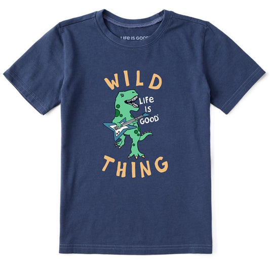 Life is Good Kids Wild Thing Dino DARKEST BLUE
