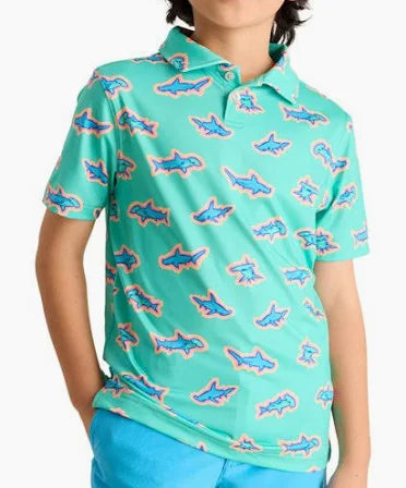 Chubbies Toddler Performance Polo LIL APEX SWIMMER