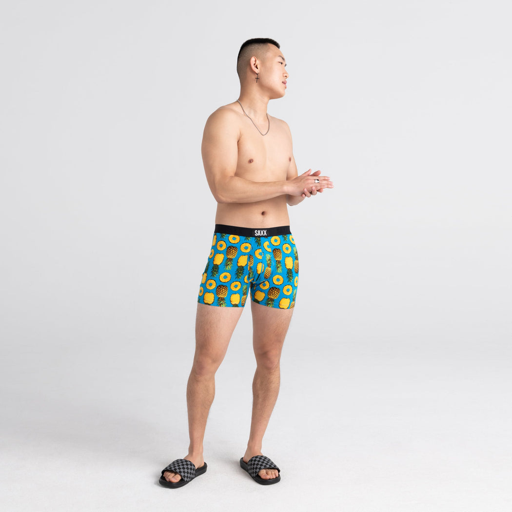 SAXX M Ultra Boxer Brief PINEAPPLE FLIP NAVY