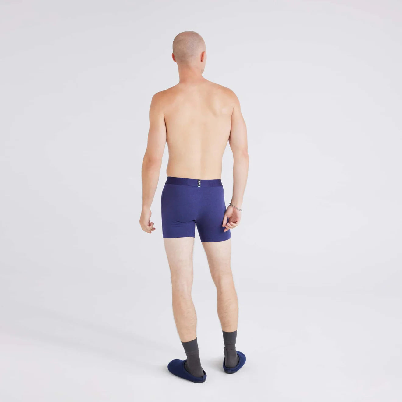 SAXX M DropTemp Boxer Cooling Mesh ASTRO BLUE HEATHER