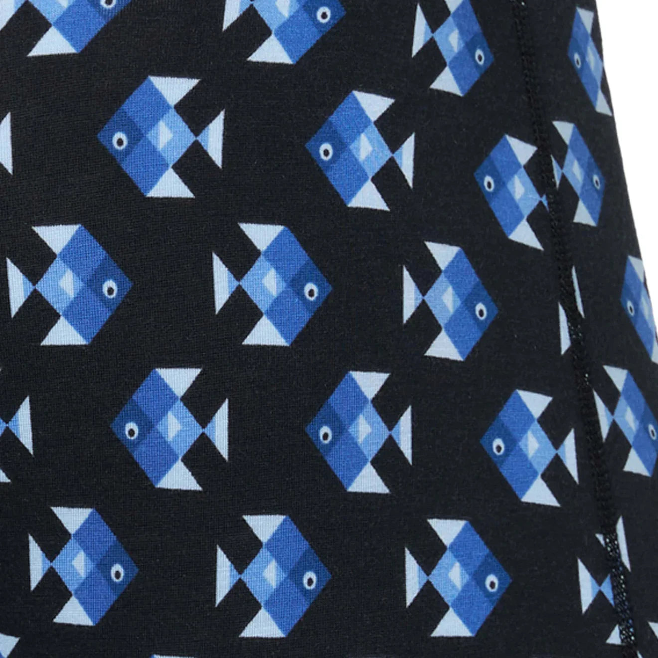 SAXX M DropTemp Boxer Cooling Mesh AQUATIC CHECK BLACK