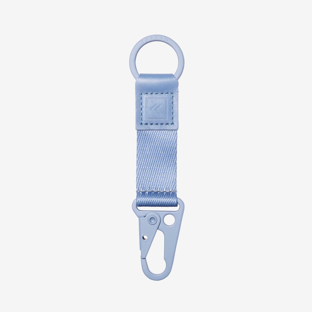 Thread Keychain Clip - Dusty Blue
